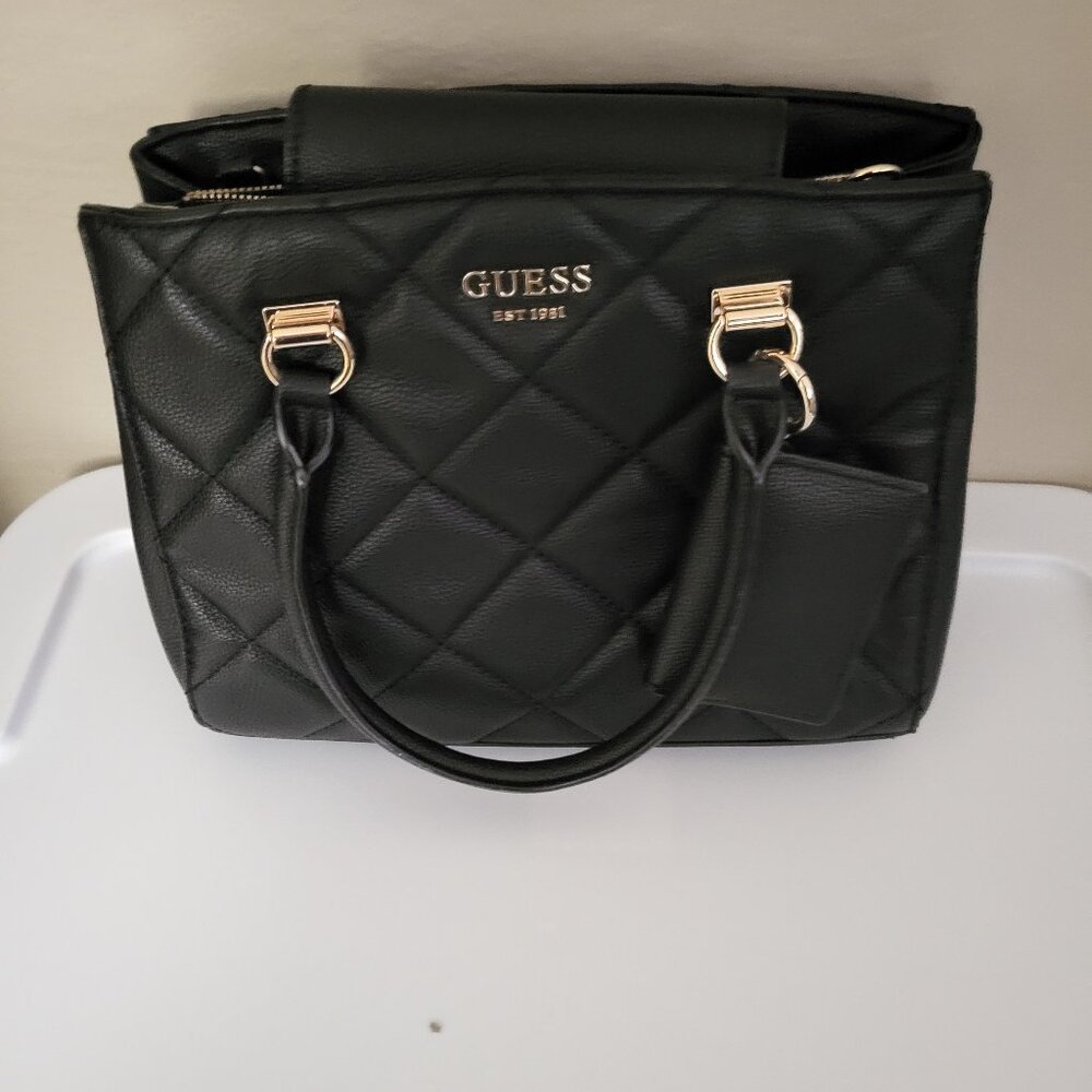 COPY - Guess black quilted purse